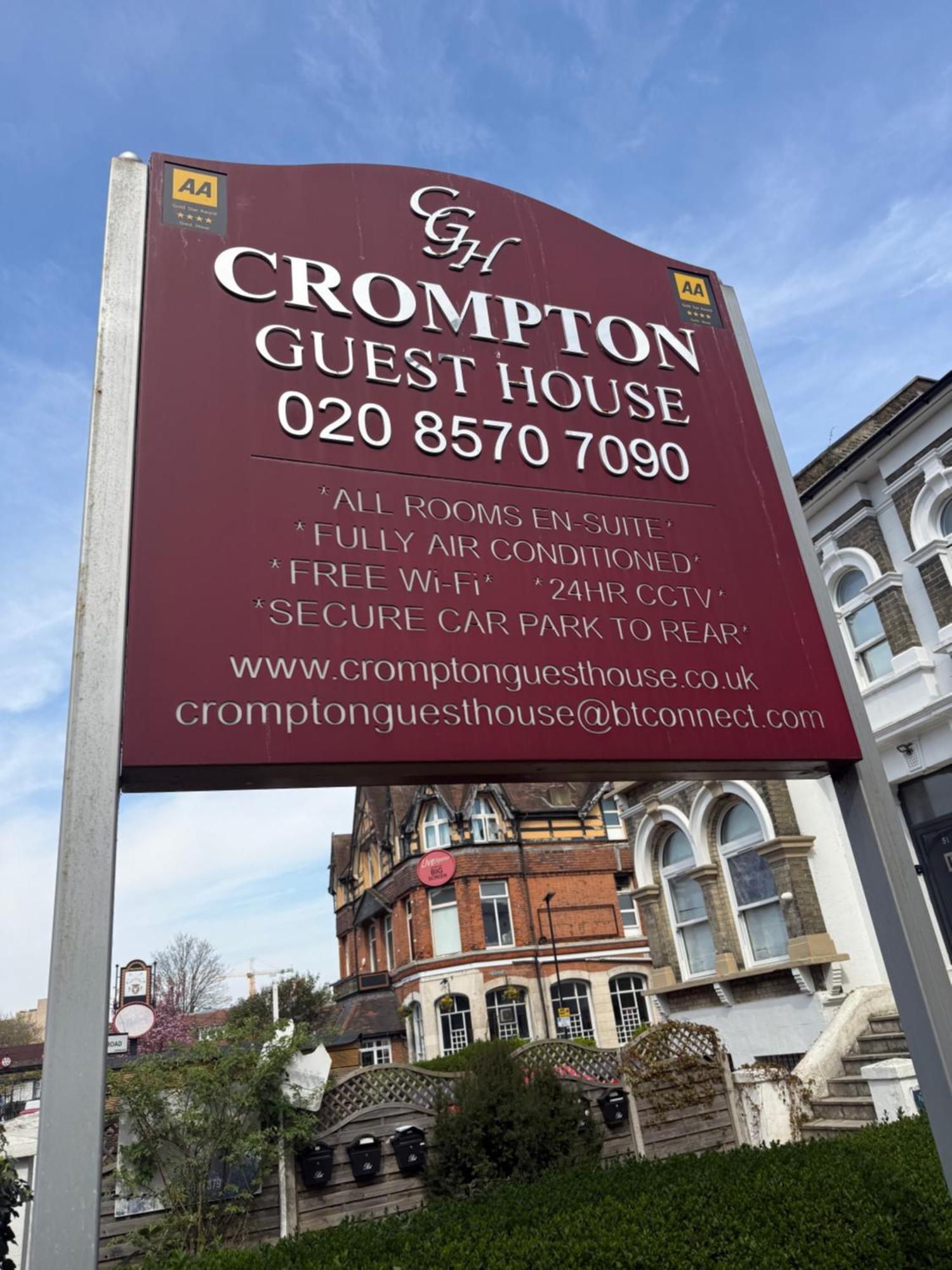 Crompton Guest House Hounslow Exterior foto